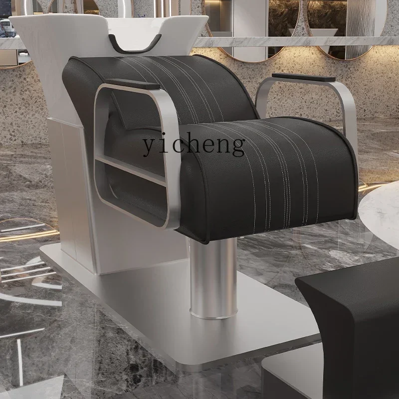 Zws. Internet celebridade salão de cabeleireiro luz especial luxo shampoo cama semi-reclinante high-end flushing cama de beleza