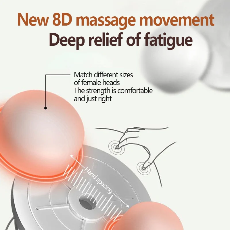 Massage Pillow Shiatsu 3 speed Head Relax Electric Shoul Back Neck waist body electric multifunctional Massage pillow cushion