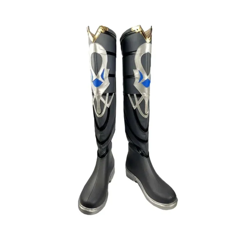 

Genshin Impact Albedo Black Shoes Boots Halloween Carnival Cosplay Costume Accessoriesr,7;k'2.s;9,