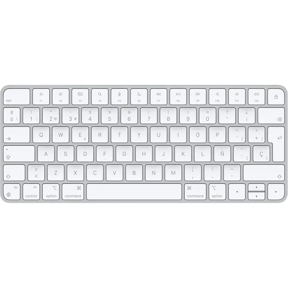 

Wireless Rechargeable Keyboard, Compatible with iPad and iPhone, Spanish Language - White