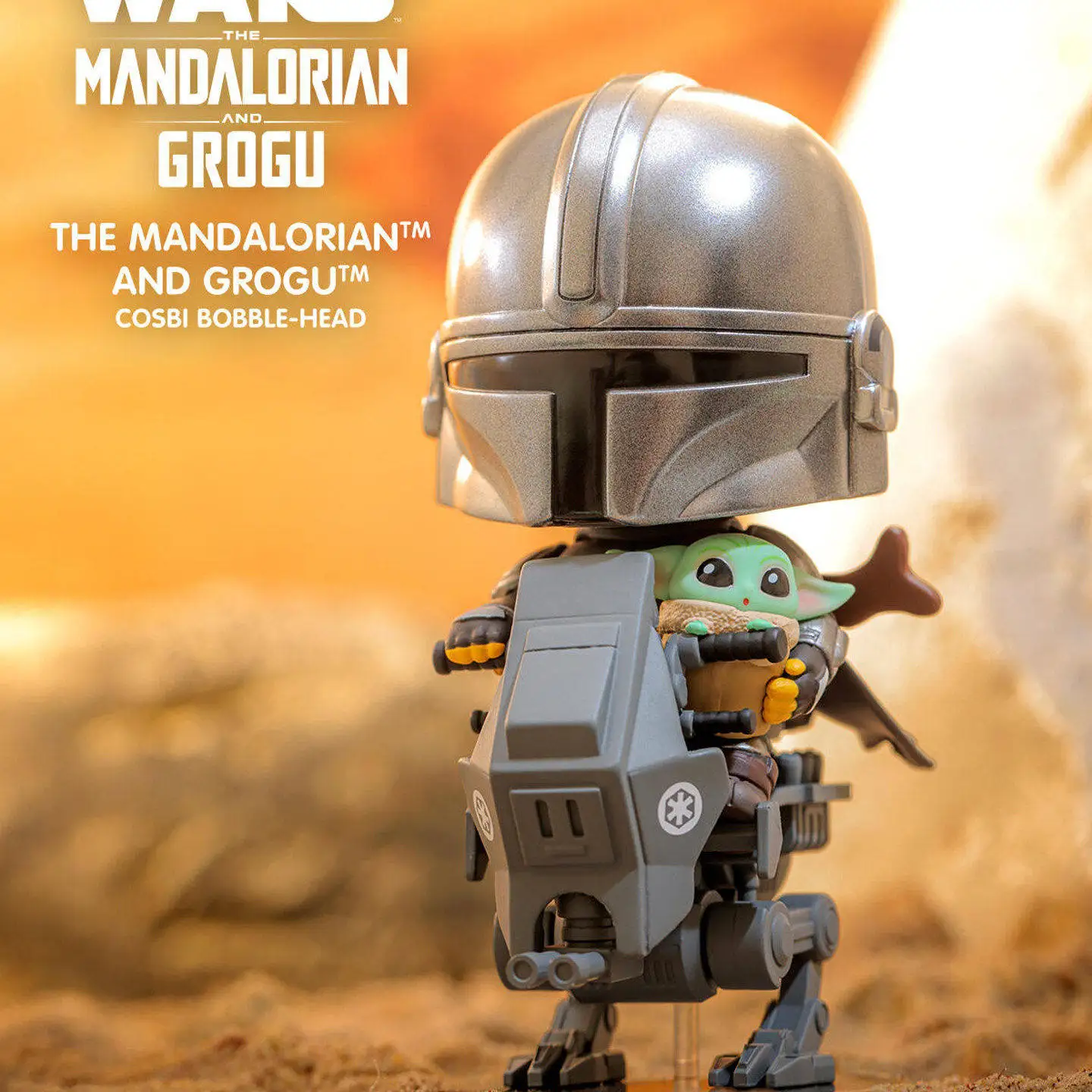 Hot Toys Star Wars The Mandalorian Cosbaby Blind Box Collectible Figure Mystery Gift, Q Version Baby Yoda Grogu Bobblehead Mini - view 2