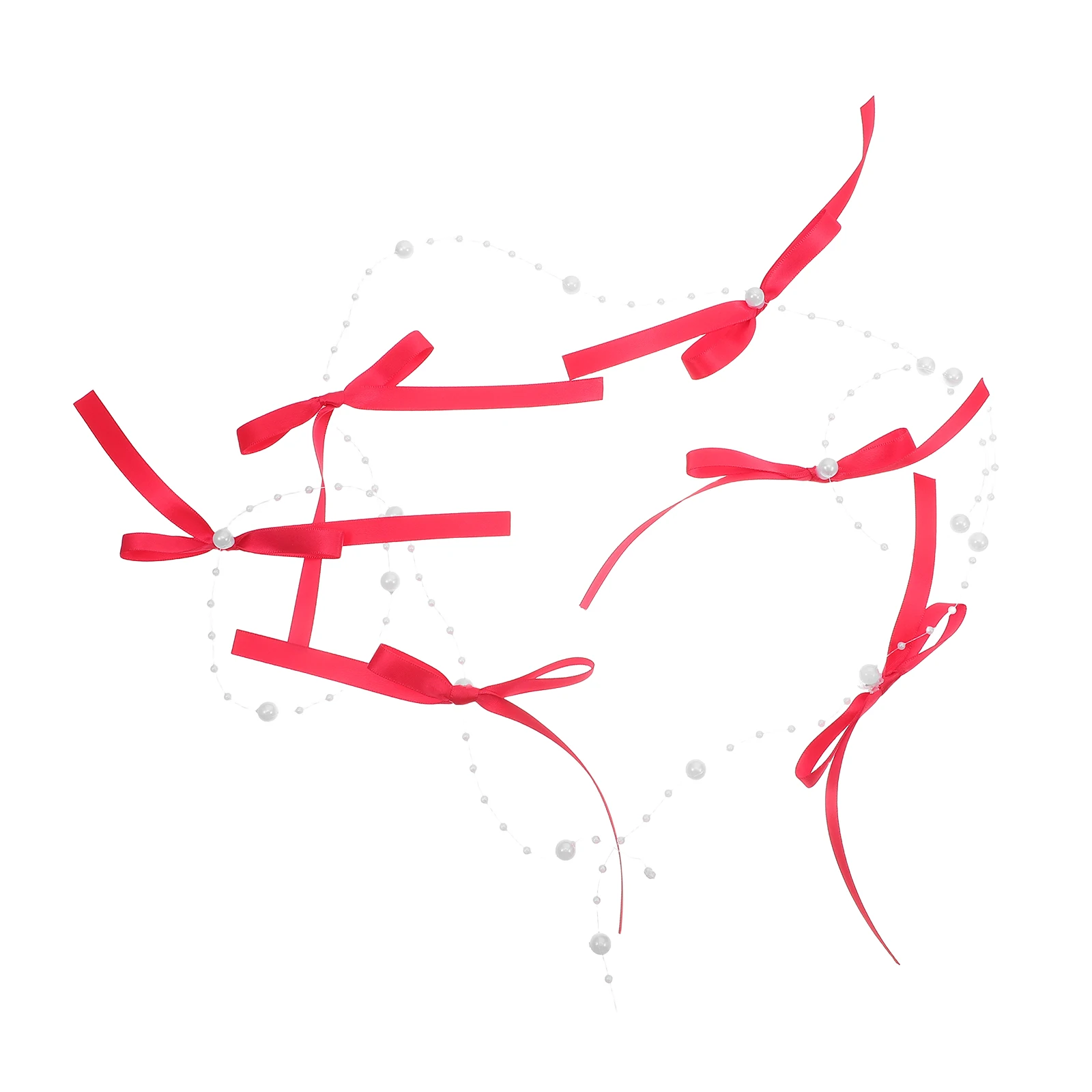 

Bow Bead String Curtain Decorative Window Display Wedding Party Room Divider Plastic Beaded Curtains Hanging Doorway Decor