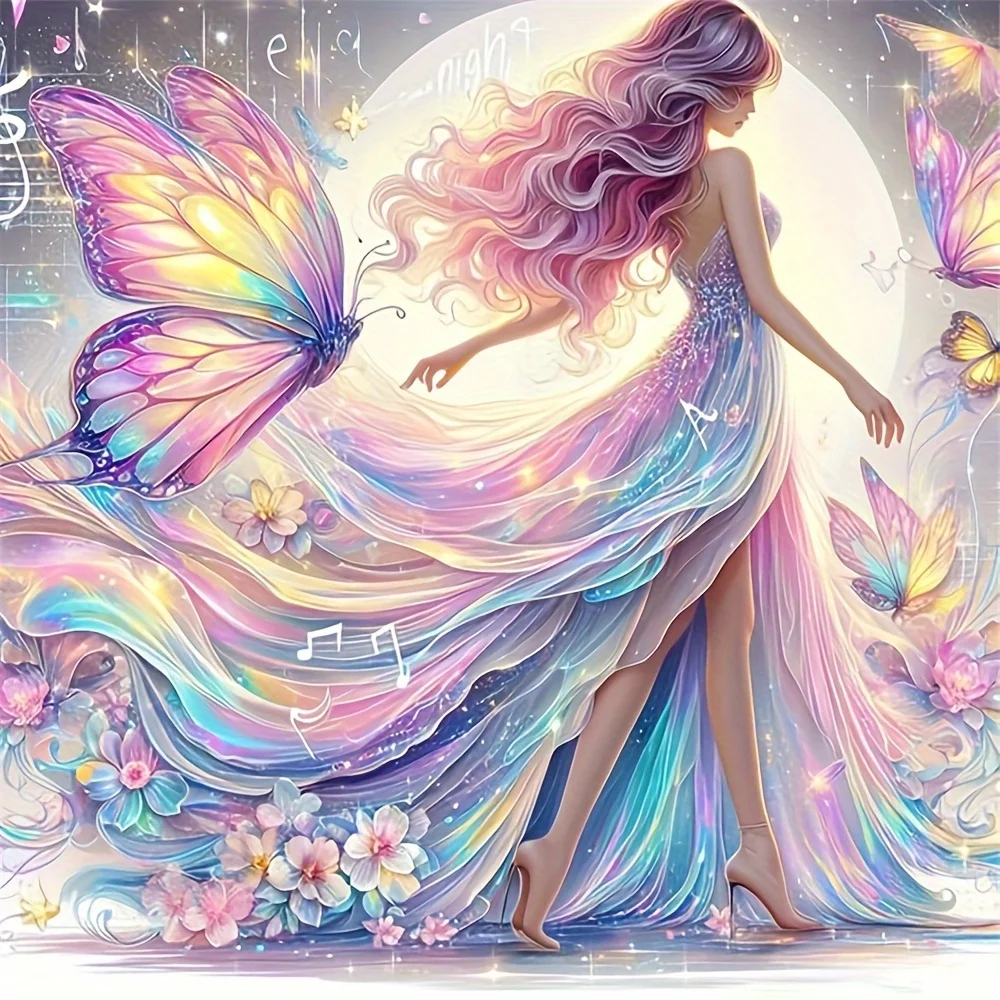 

Butterfly Fairy Flowers DIY Jigsaw Puzzle Home Decor Adults Puzzle Games Family Fun Puzzles Educational Gift