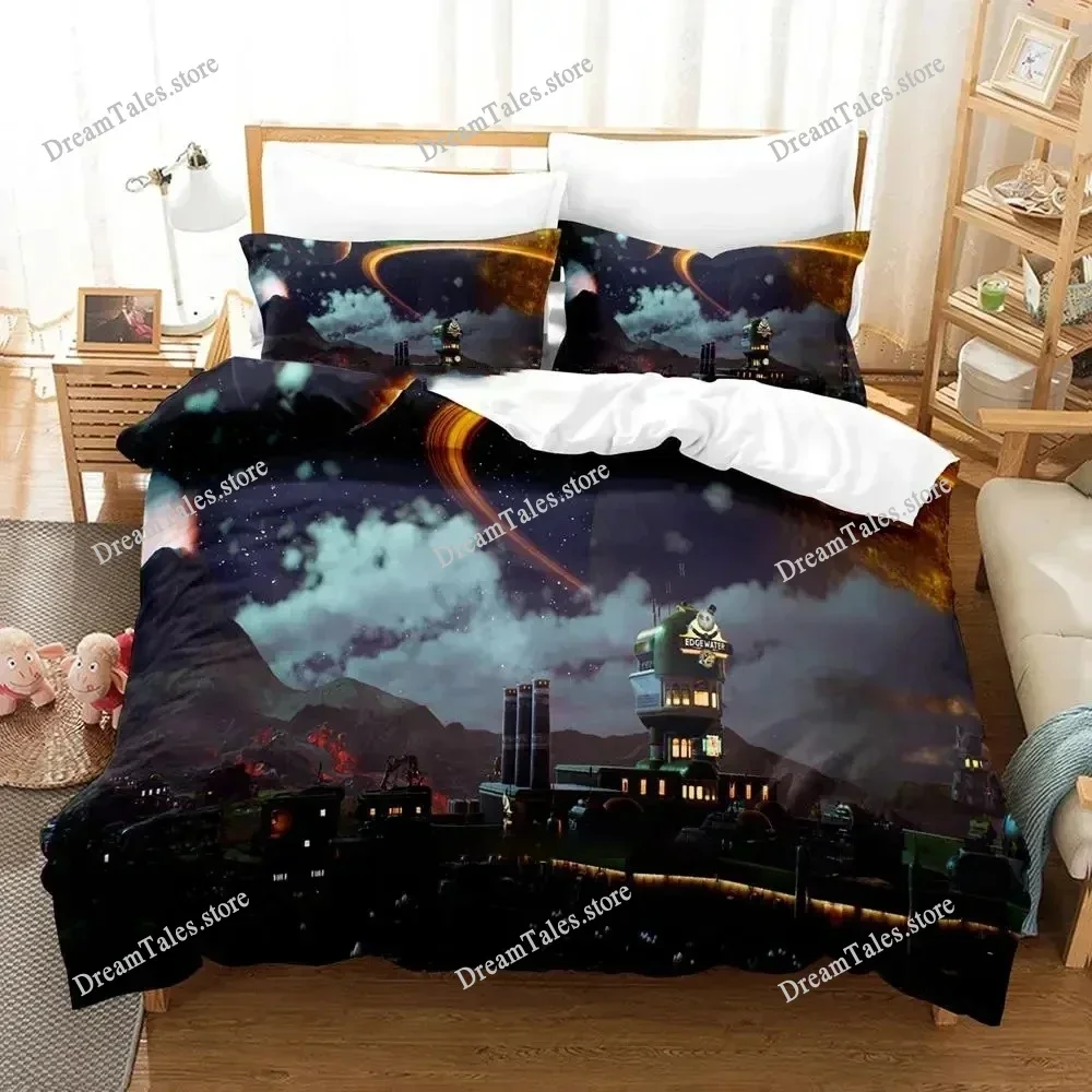 

Outer Worlds Bedding Set Single Twin Full Queen King Size Bed Set Adult Kid Bedroom Duvet Cover Sets 3D Print Game Bed Sheet Set