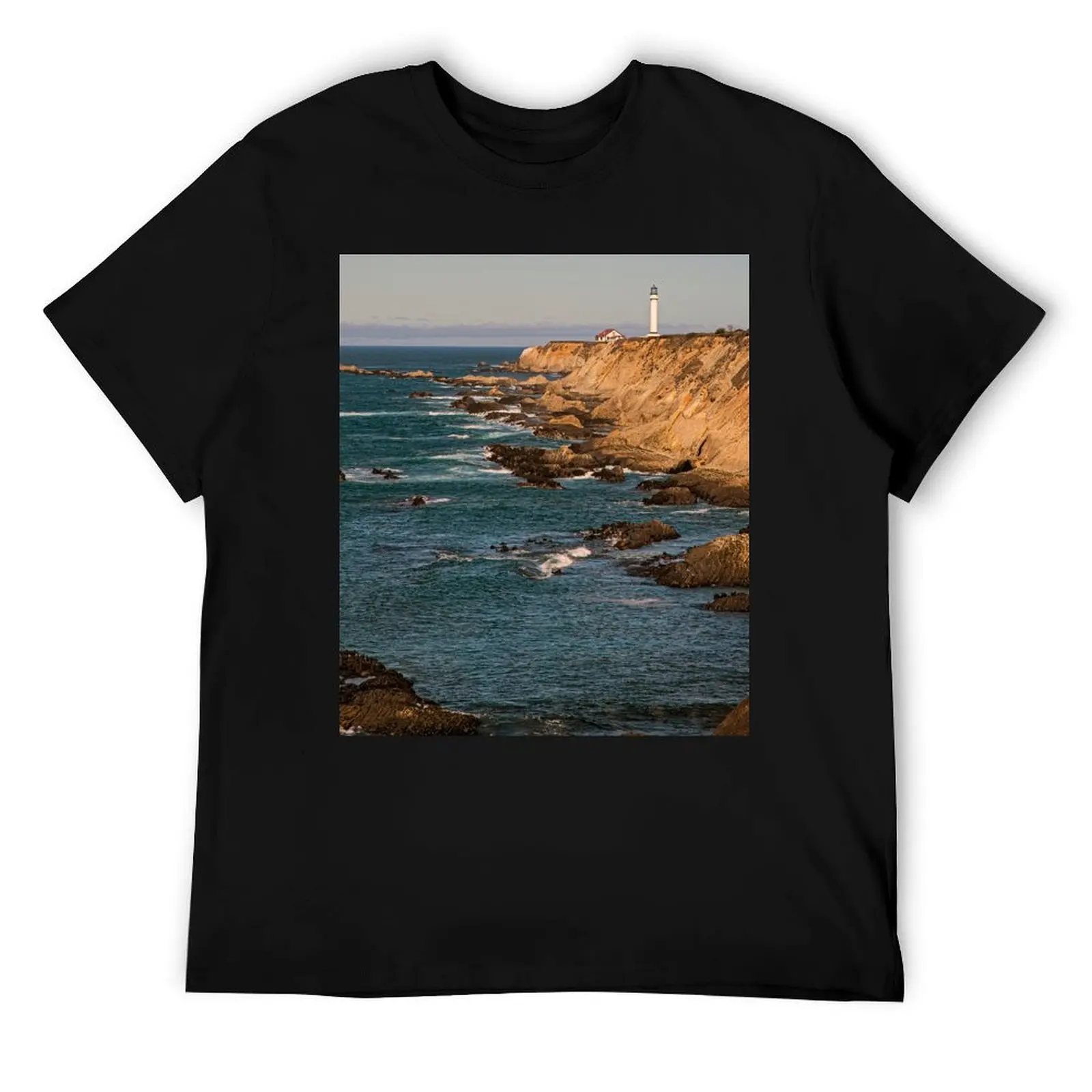 

Point Arena Lighthouse T-Shirt printed t shirts for man g man t shirts for men t shirts for man cotton funny T-Shirt