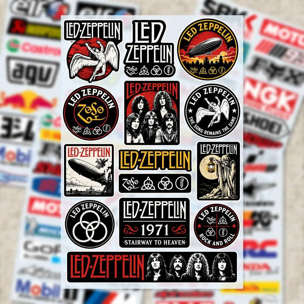 L-Led Zeppelin  Decal Set High Quality Printed and Cut Stickers Motorcycle Sticker view 4