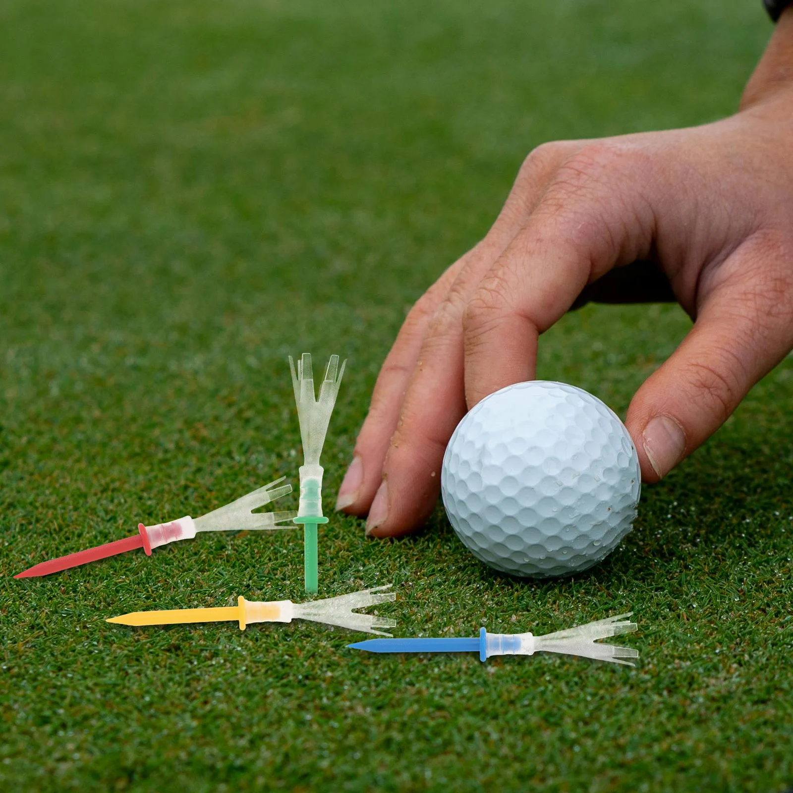 

16pcs Colorful Plastic Golf Tees For Enhanced Driving Performance For Home Outdoor Training Practice Indoor Golf Tees Random