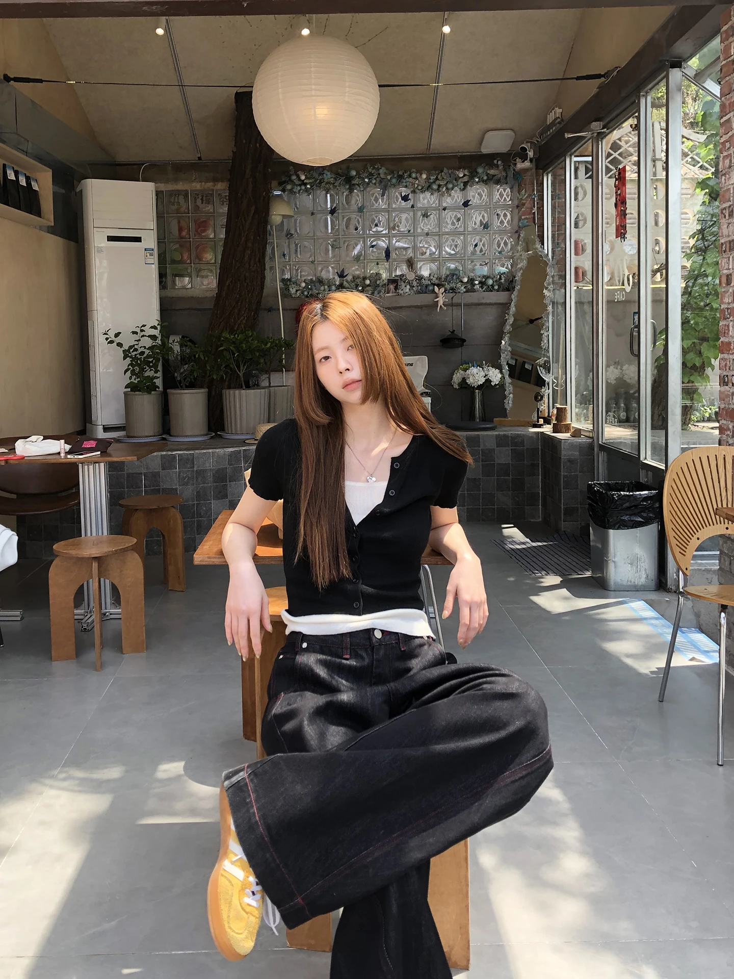 Estate Nuovo Bla ort Sve T-shirt lavorata a maglia da donna Regular Fit oulder Design Sensation Small ence Top G Sle