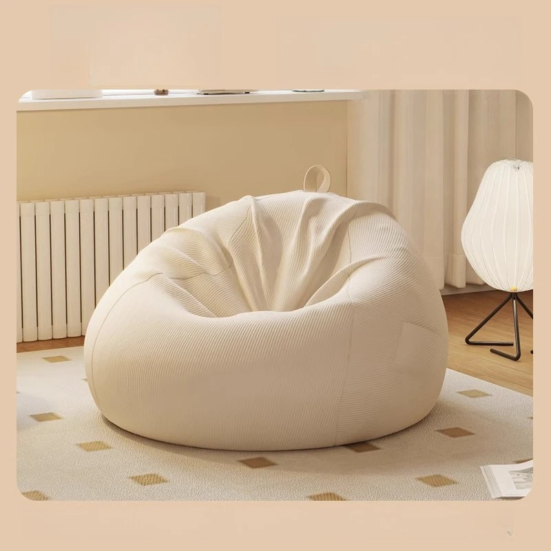 Luxury Living Room Bean Bag Sofas with Filler Small Cushioned Bean Bag Sofas Lazy Sofa Bed Bedroom Chair
