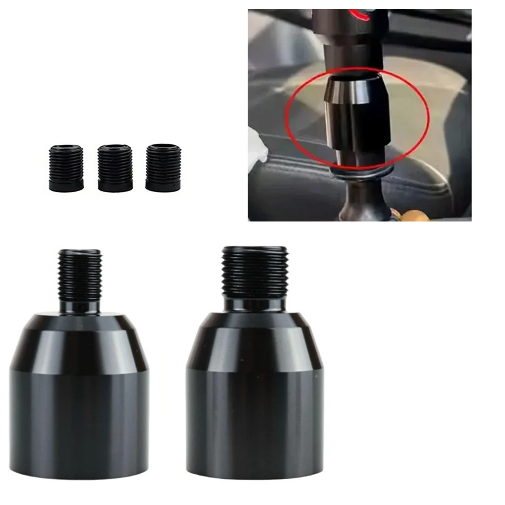 Lift Up Reverse Gear Shift Knob Aluminum Alloy Shifter Lockout Lever Adapter Black For Manual Transmission Cars view 5