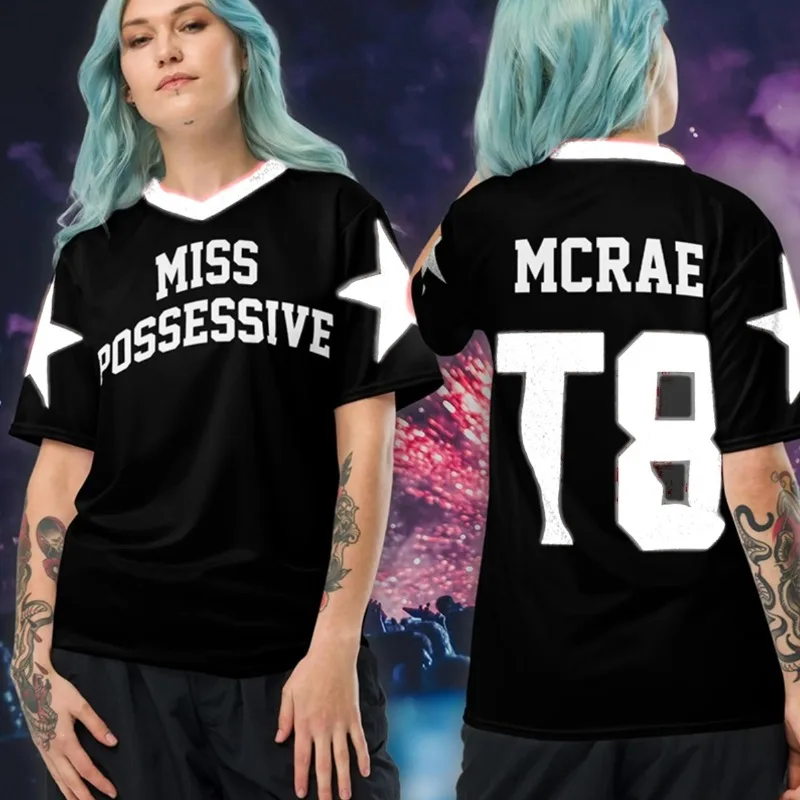 

2025 New T8 Tate McRae Concert Fan T-Shirt Y2K V-Neck Oversized Quick Dry Breathable Comfortable 3D Printing T Shirt