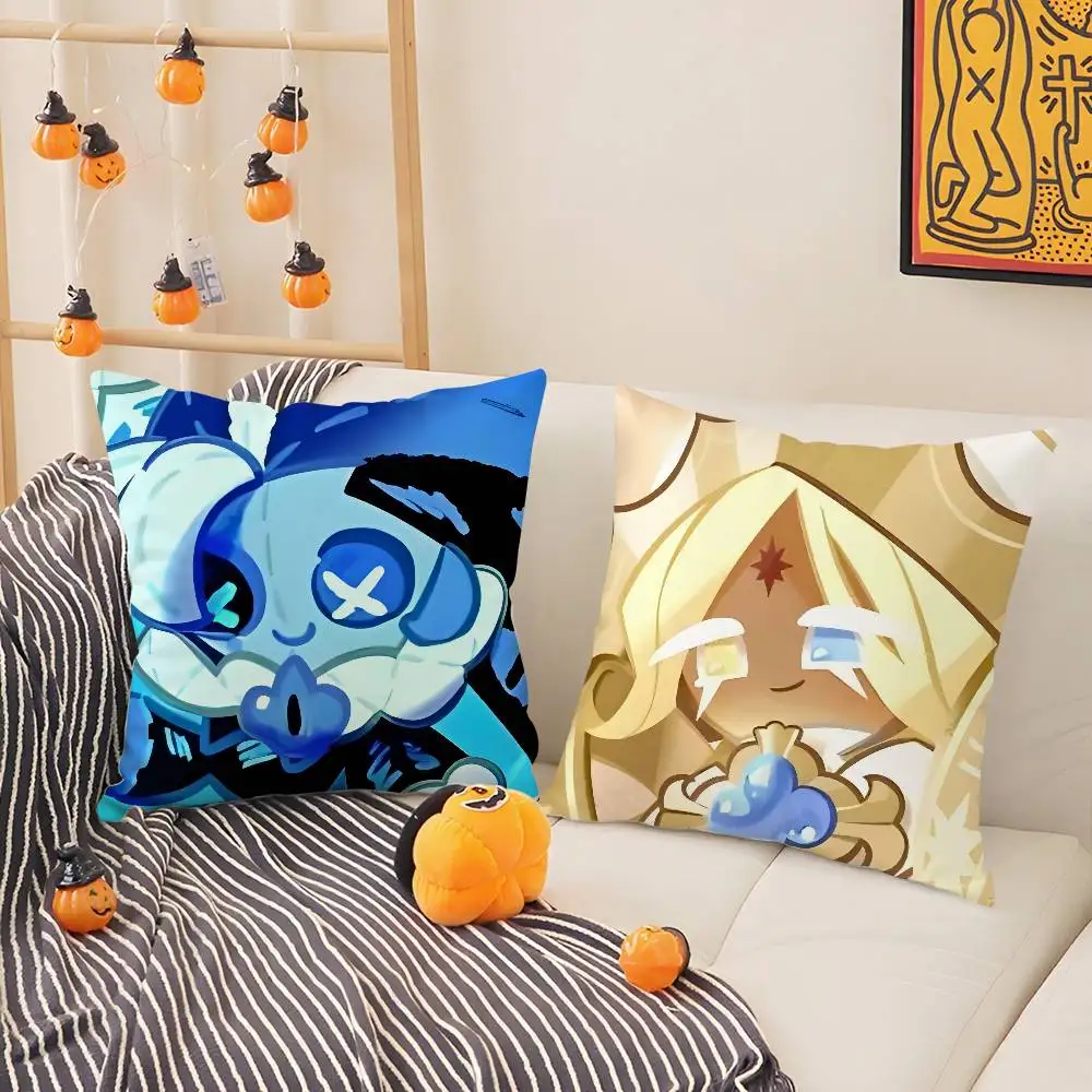 لعبة C-Cookie Run Kingdom كيس وسادة أريكة غرفة المعيشة غرفة نوم على الوجهين الطباعة مربع وسادة قيلولة الوقت غطاء الوسادة #5