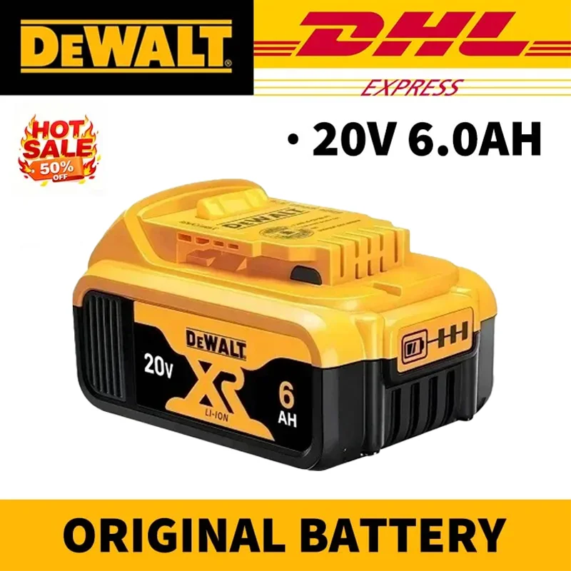 100% Authentic Dewalt 18V/20V 6.0Ah Battery Li-lon Power Tool Replacement Battery DCB200 DCB202 DCB205 DCB206 DCB209 Available🏅