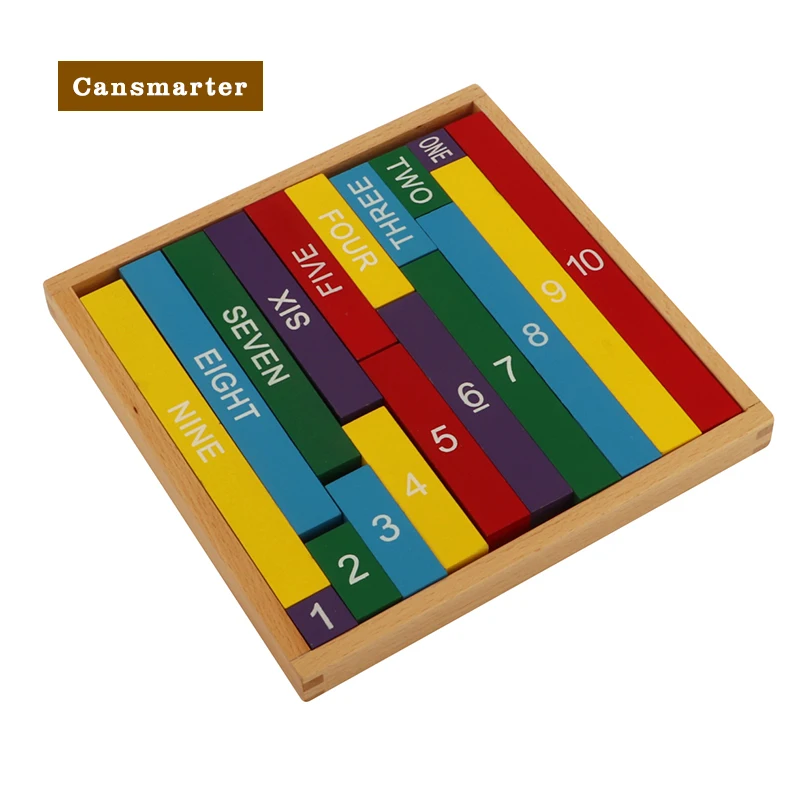 

Montessori Baby Toys Block Teaching Aids Wooden Kids Color Decimal Rods Brain Game Learning Educational Toys for Children
