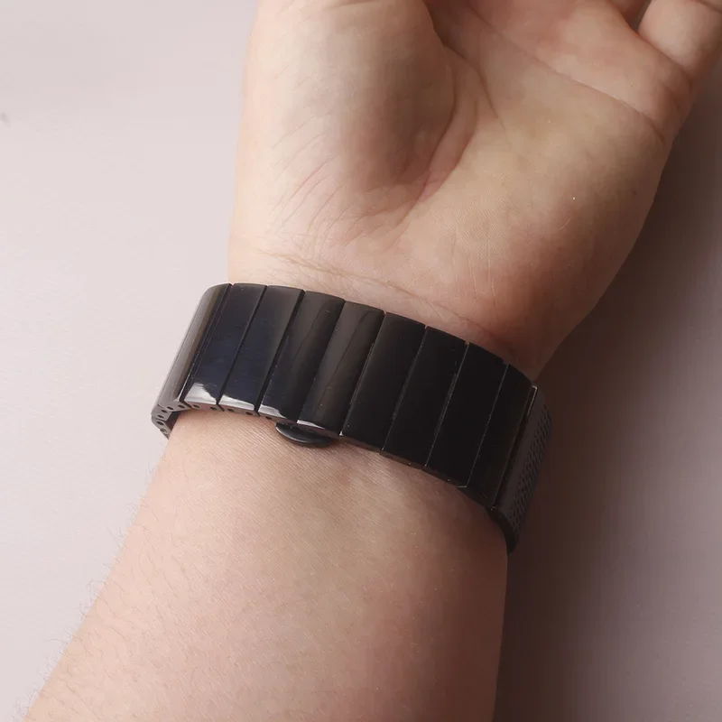 Uhrenarmbänder für Breit Omega Mesh-Uhrenarmband, Länge anpassen, Zubehör, 18 mm, 20 mm, 22 mm, 24 mm, Silber, Schwarz, Gold, besonders neu