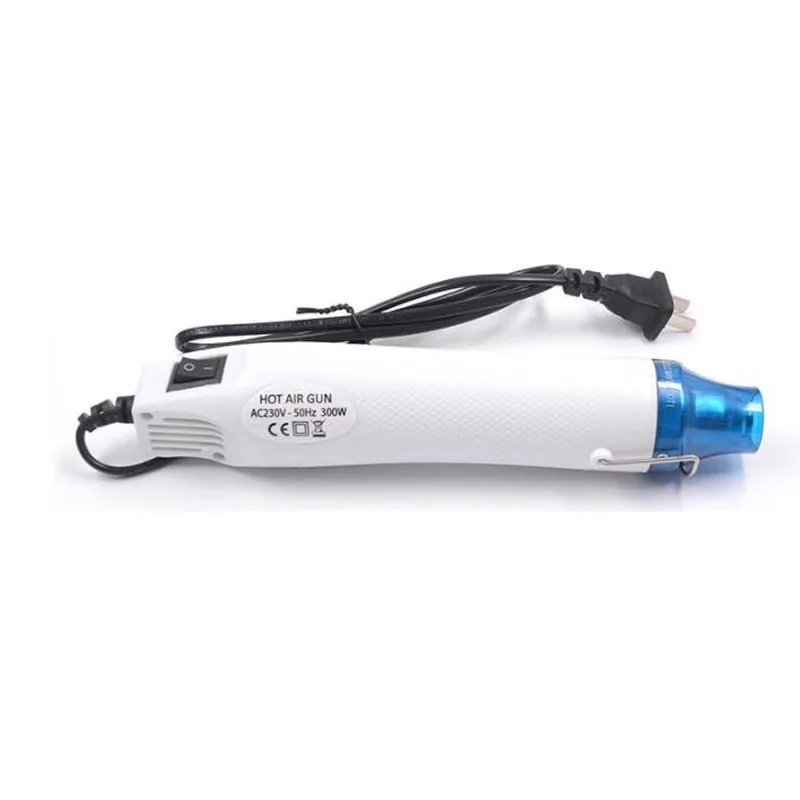 DIY Polymer Clay Heating and Shaping, 200°C, 220V Ceramic Heat Gun, 300W Mini Handheld Hot Air Tool for Clay Making
