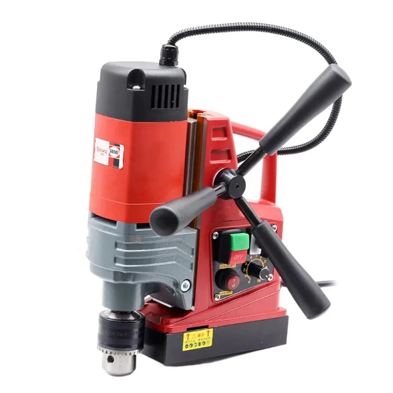 220V Small Electric Magnetic Drill Floor Drill Powerful Magnetic Drill Portable Industrial Grade Drilling Machine