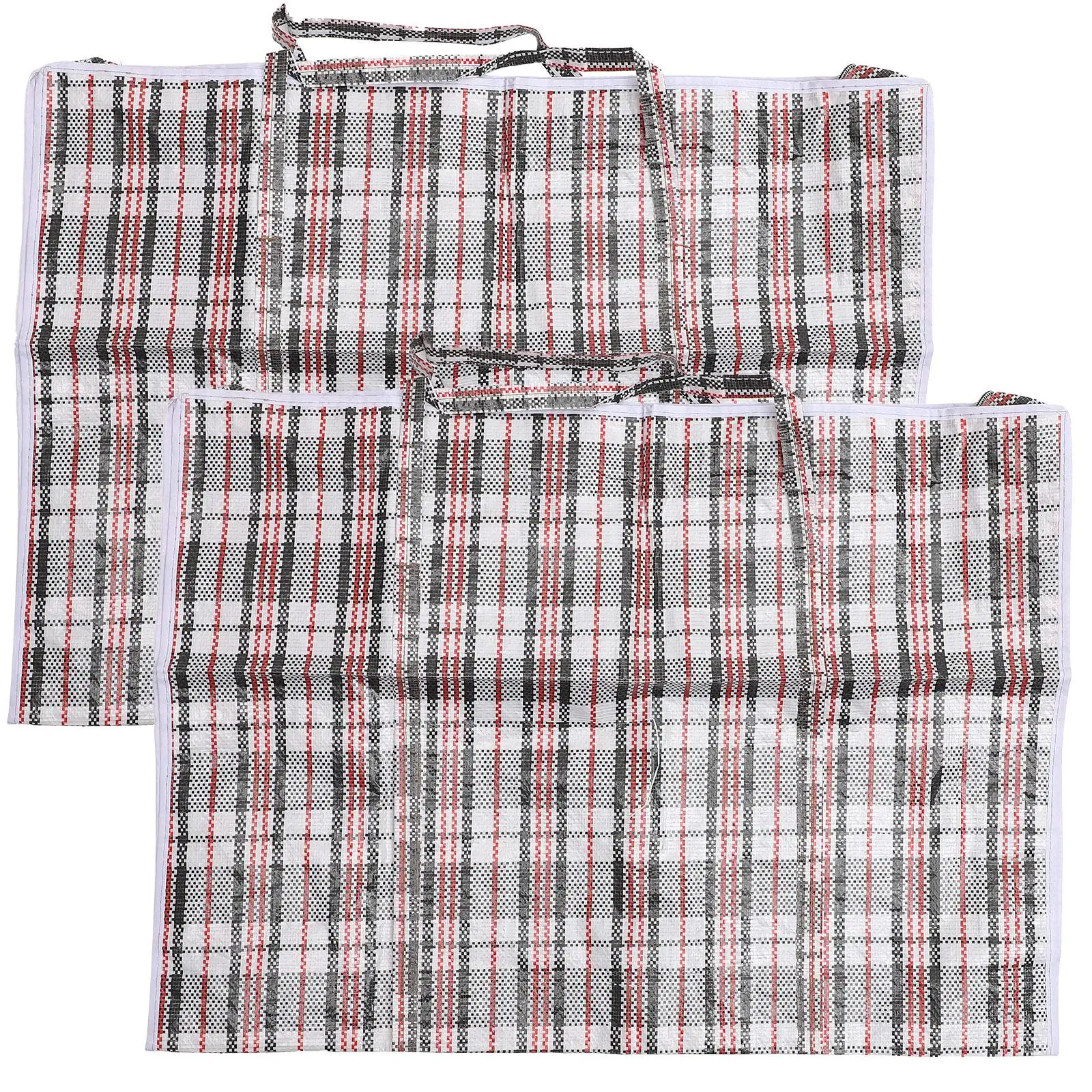 

2 Pcs Zipper Laundry Bag Quilt Storage Bags Portable Comforter Snakeskin Cloth Clothes Travel