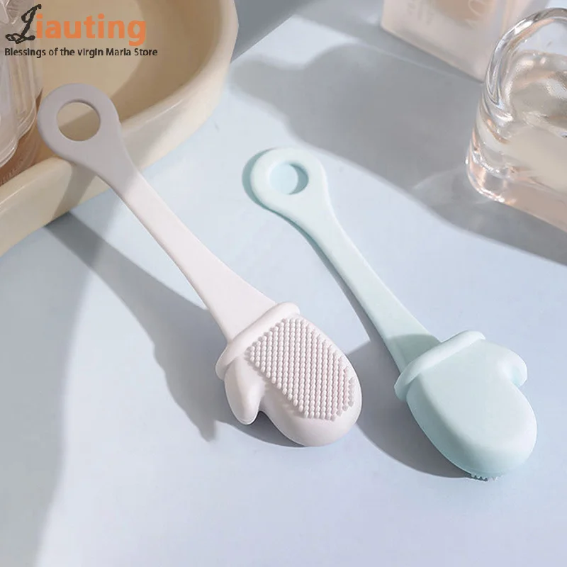 Escova de nariz de silicone limpador de poros faciais portátil escovas de massagem de cravo ferramenta de limpeza de beleza esfoliante nasal facial