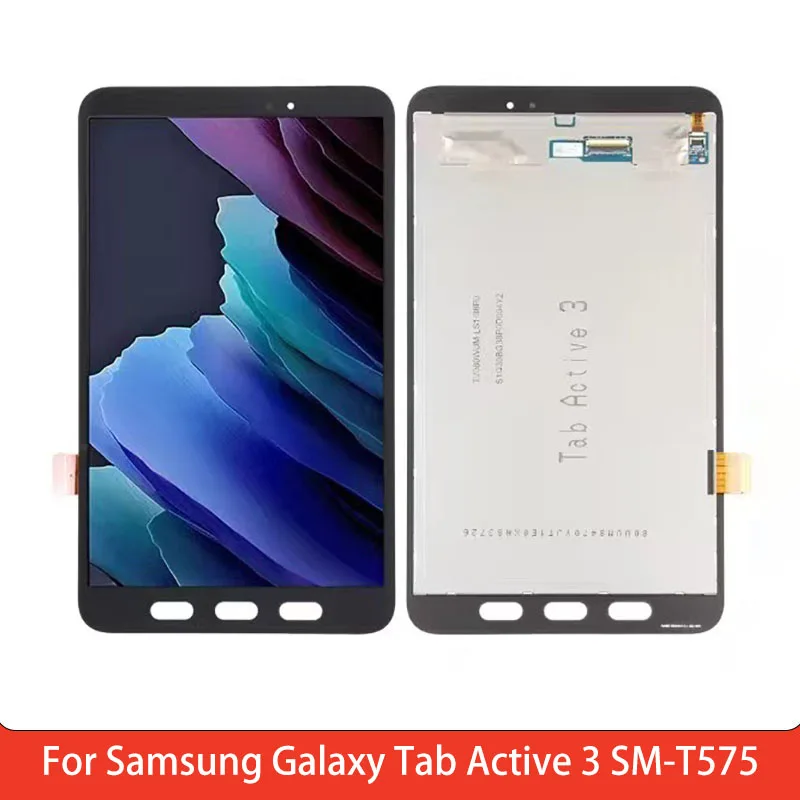 LCD Screen For Samsung Galaxy Tab Active 3 SM-T575 Display Touch Screen Dgitizer Assembly with Frame Replacement Parts