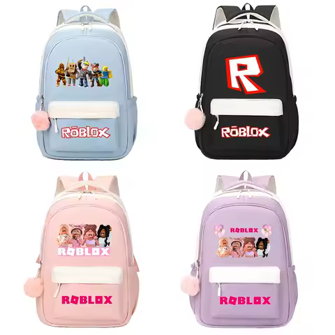 ROBLOX Backpack for Boy Girl School Student Teenager Book Bags Women Men Rucksack Kawaii Travel Backpack Mochila Gift Bag