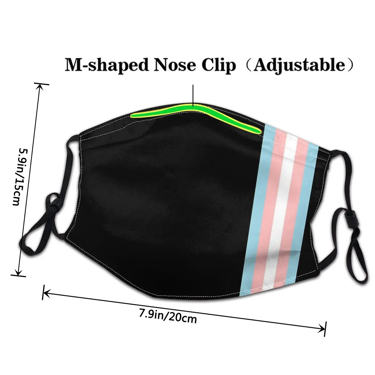 Subtle Retro Transgender Flag Design Fashion Trend Masks Washable Child Mask