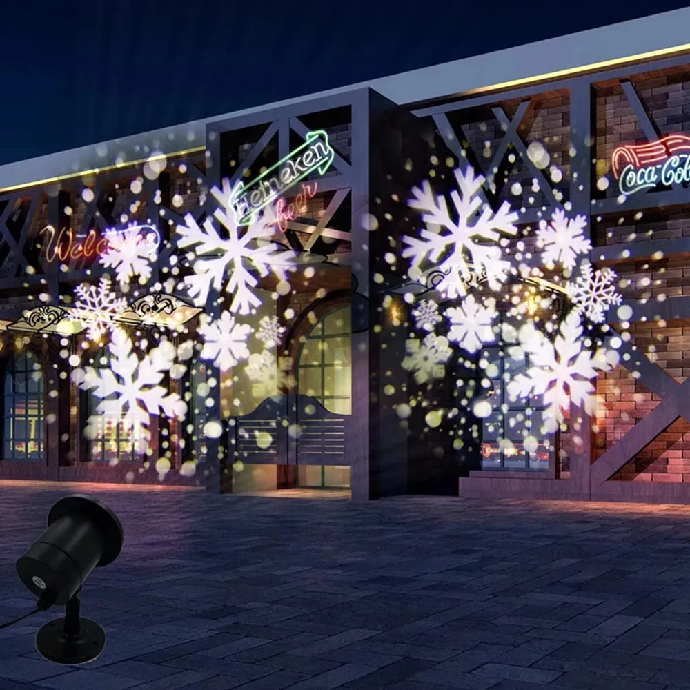 Waterproof LED Snowflake Projector Lights Outdoor Christmas Decorations for Xmas，Holiday, Home，Party，Garden and Patio Decoration