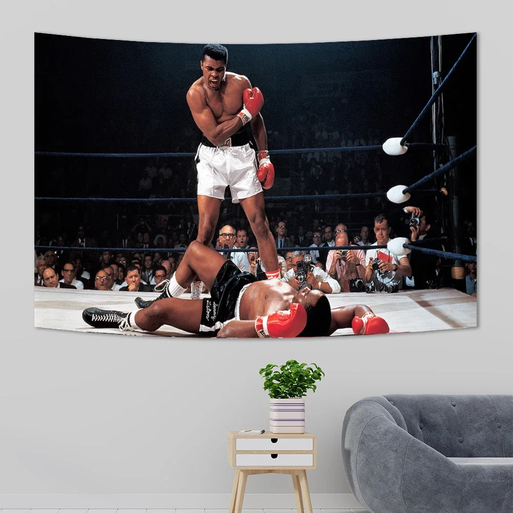 90x150cm Gym Champion Of Boxing Breake Your Excuses Tapestry wall hanging Printed Exercise Body  Home or Bedroom For Decoration