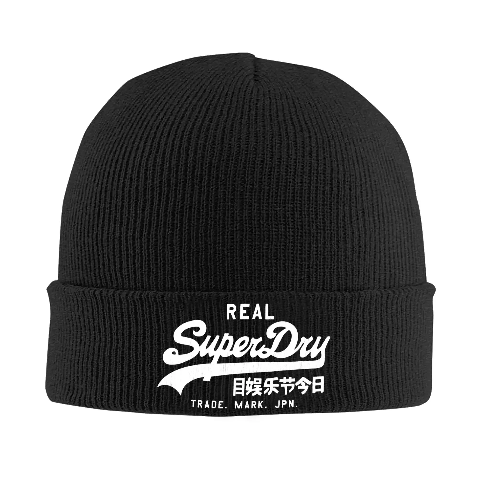 Superdry Knitted Caps Women's Men's Letter Printed Skullies Beanies Winter Hats Acrylic  Warm Cap