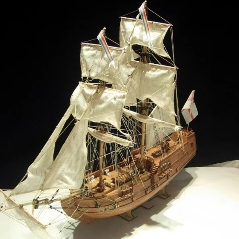 

1/100 военный корабль британского военно-морского флота, модель парусника, сделай сам, деревянная модель бригантина ручной сборки, игрушка, коллекция древних военных кораблей, подарок