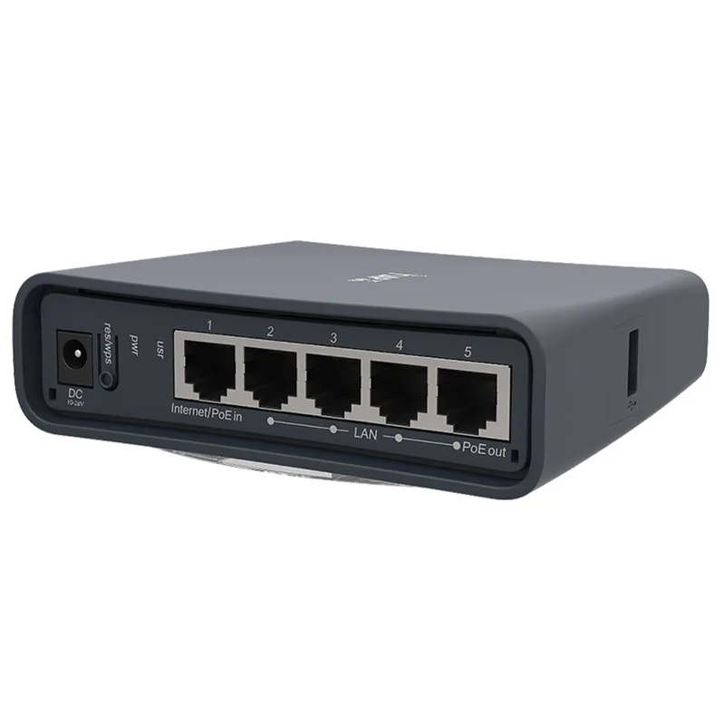 MikroTik RB952Ui-5ac2nD-TC (hAP ac lite TC) ROS Wireless Router Dual-Concurrent 2.4/5GHz AP, 802.11ac, Five Ethernet ports