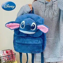 Nowy parodia plecak z motywem Stitch Disney ciemnoniebieski Anime urocza kreskówka pluszowa lalka torba studencka