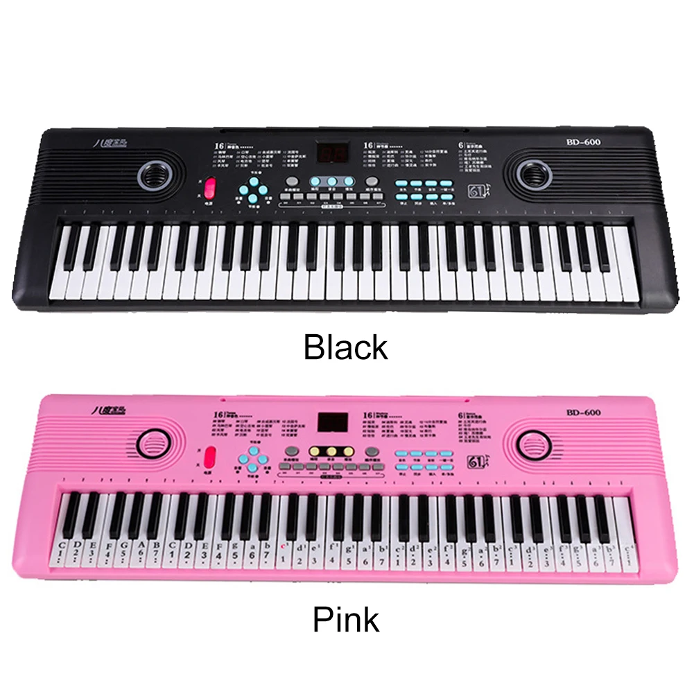 61 Keys Digital Electronic Piano Professional Portable Electronic Piano Keyboard with Microphone Musical Instrument