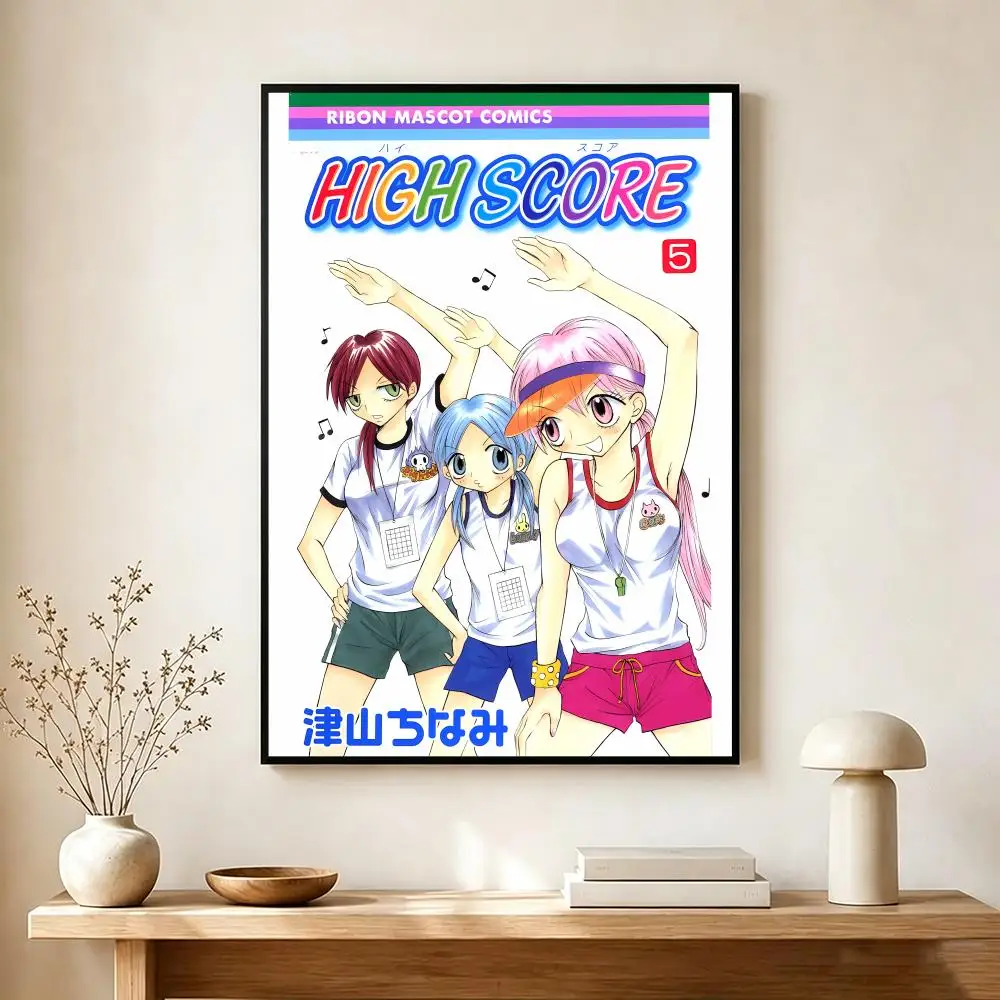 Pixelated H-High Score Poster Modern Home Decoration Interior Design & Contemporary Wall Art Collection