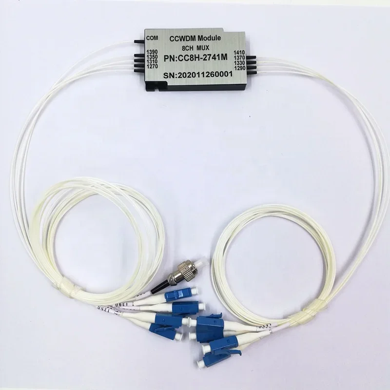 Mini wdm CCWDM 8CH  mux and demux splitter High stability and reliability technical grade