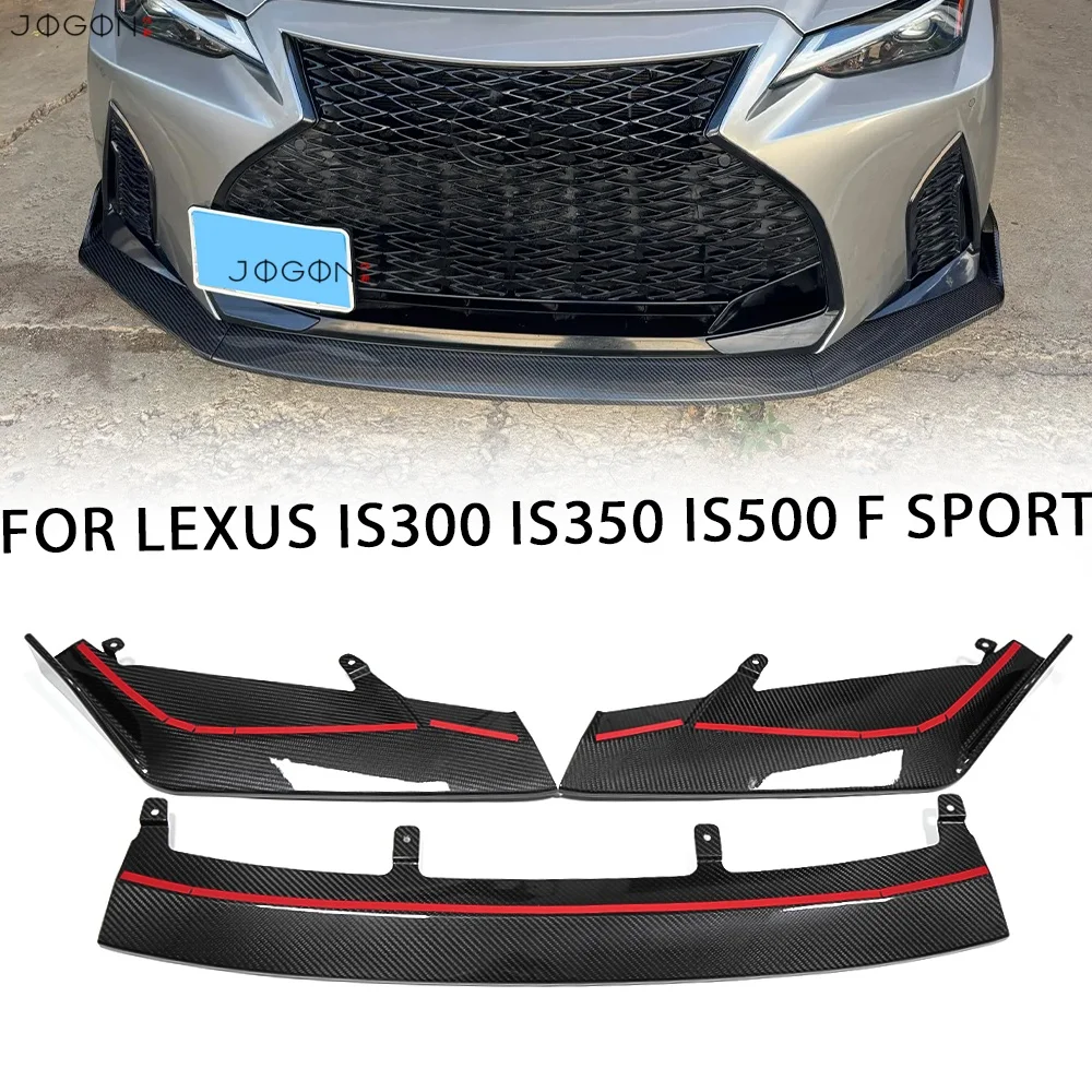 

Для Lexus IS350 300h IS300 IS500 F Sport AWD 2021 2022 2023 2024 2025 Защита переднего бампера из углеродного волокна