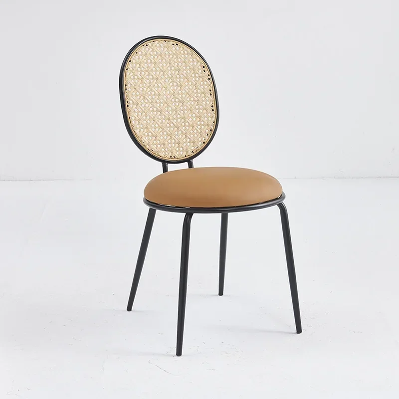 Multi-functional Nordic rattan chair makeup chair cafe antique designer chair