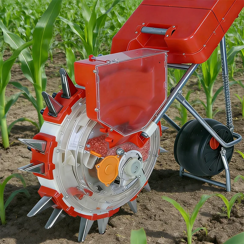 AOLIVIYA Hand Push 2 In 1 Seeder Fertilizer Spreader For Corn Soybean Legume Precision Planting Tool Specialty Tools