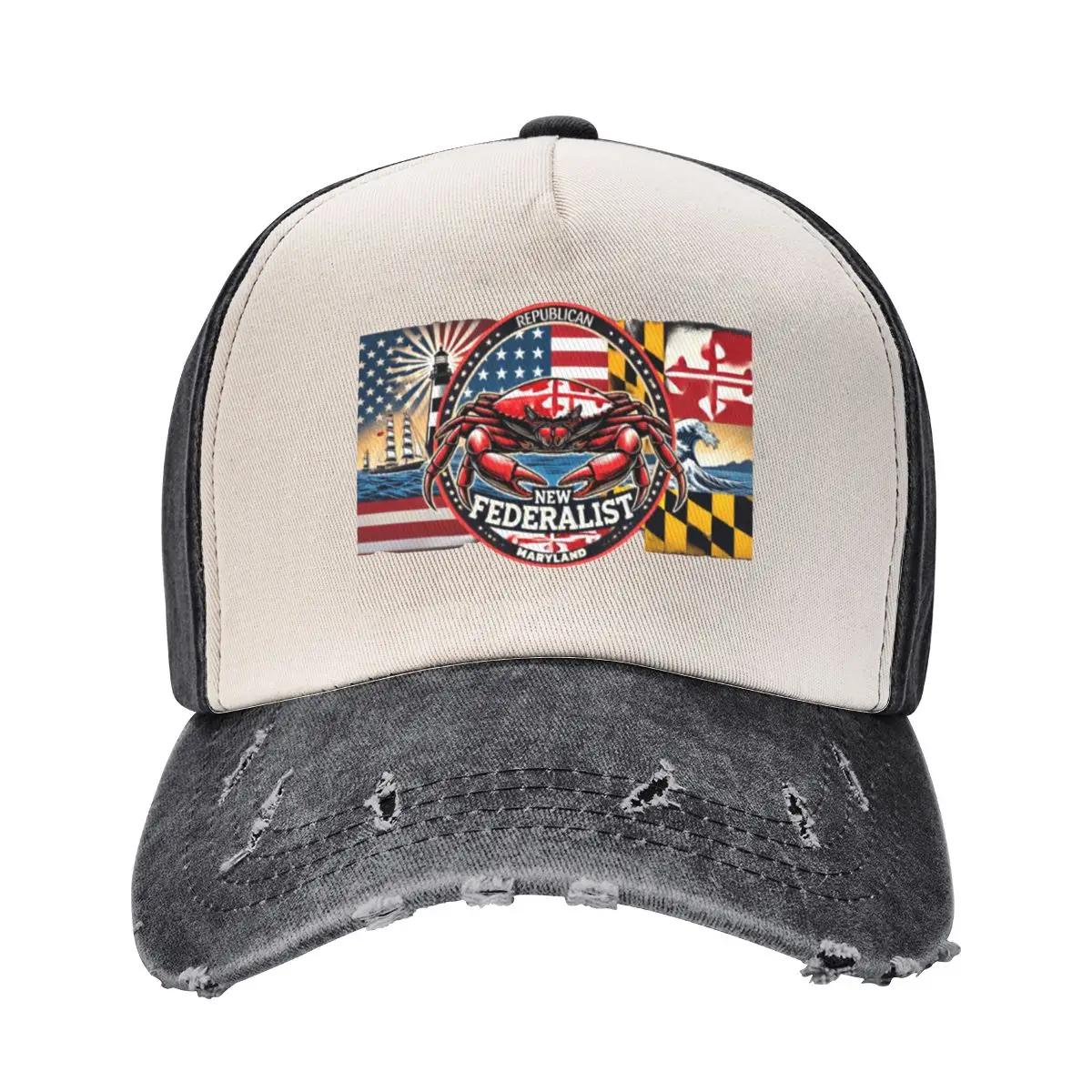 

Maryland New Federalist Baseball Cap dad hat fashionable Golf Cap For Women Men's