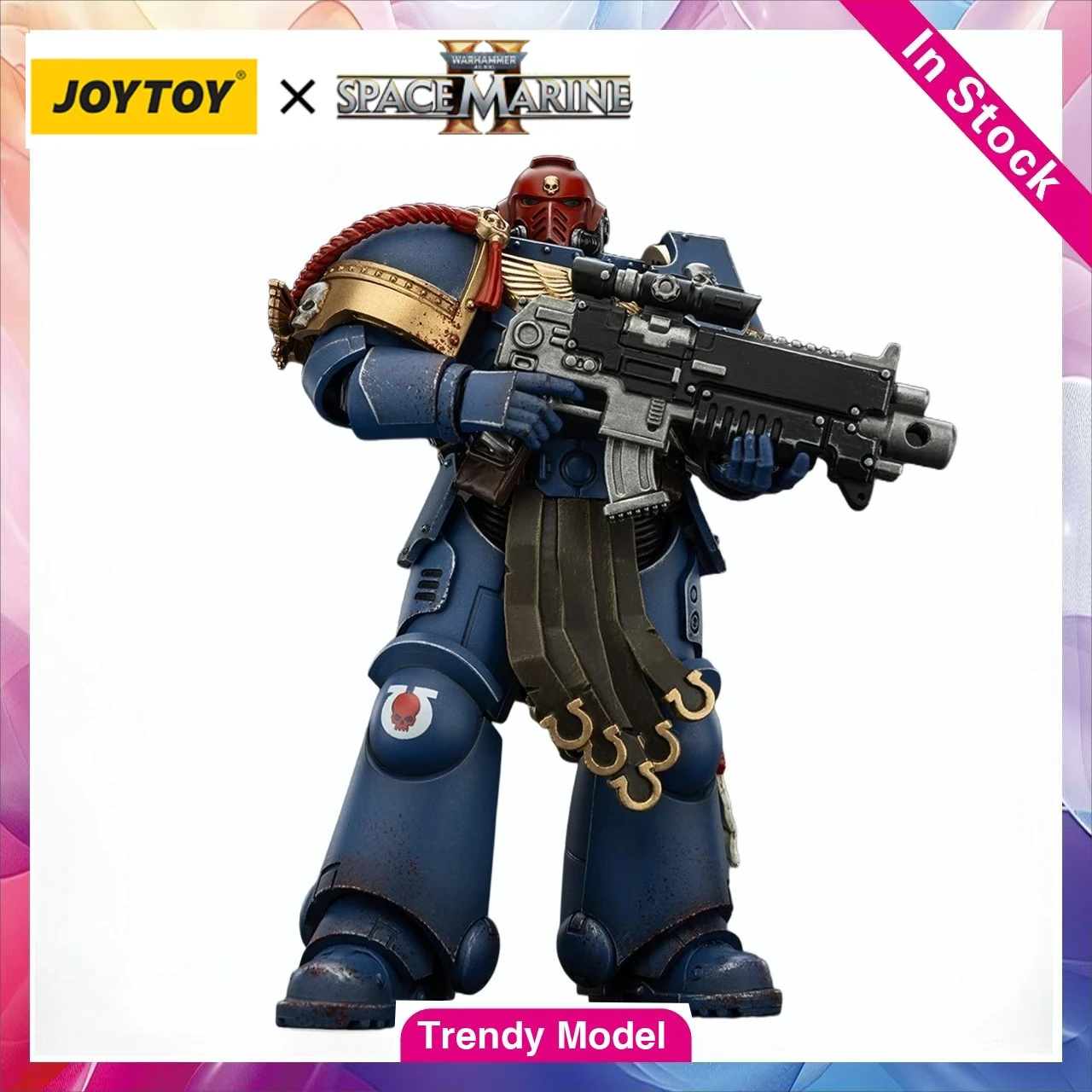 

【TM】В наличии JOYTOY Warhammer 40K Ultramarines Sergeant Gadriel - Коллекционное издание, фигурка 1/18, модель для подарка и коллекции