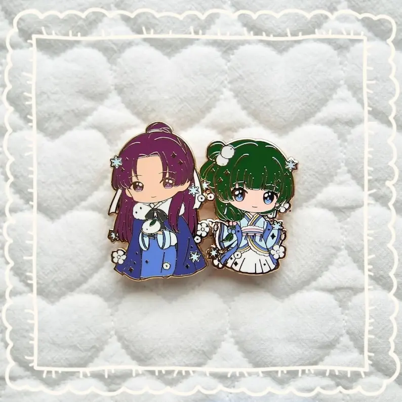 Winter Maomao Jinshi Hanfu Enamel Pin