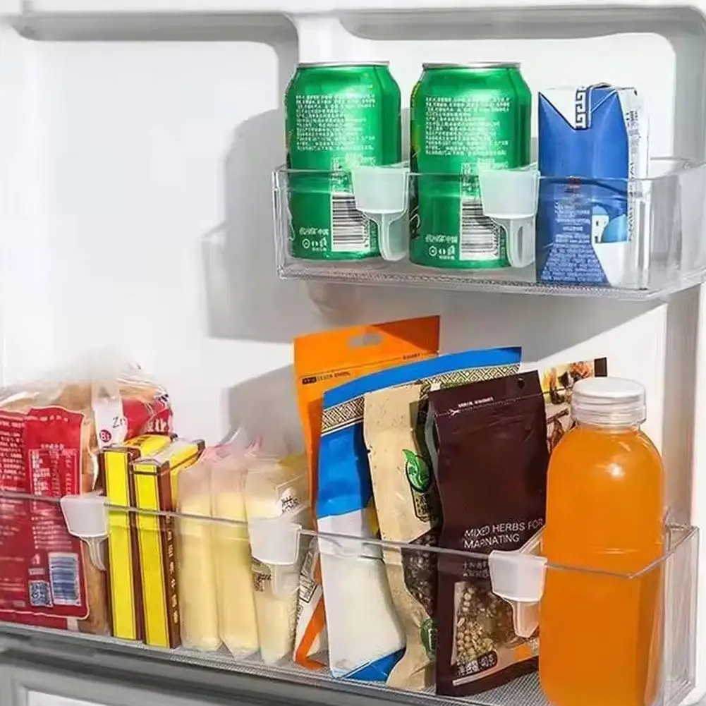 4/8Pcs Home Refrigerator Storage Partition Board Adjustable Fridge Divider Storage Separators Kitchen Bottle Can Shelf Organizer