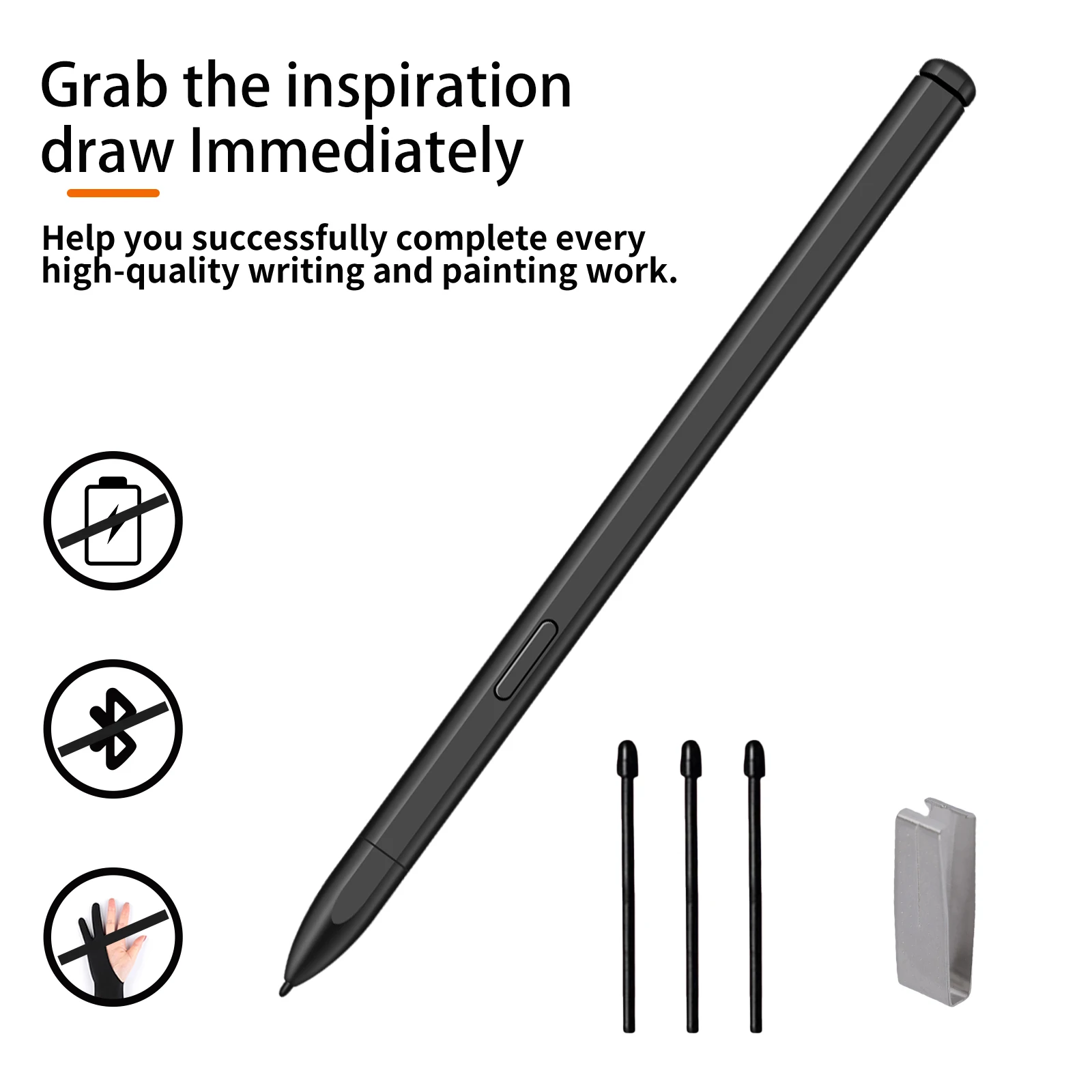 

For reMarkable 2 EMR Stylus Pen with 4096 Pressure Sensitivity Eraser Palm Tilt Sensing for Enhanced Note Taking And Drawing
