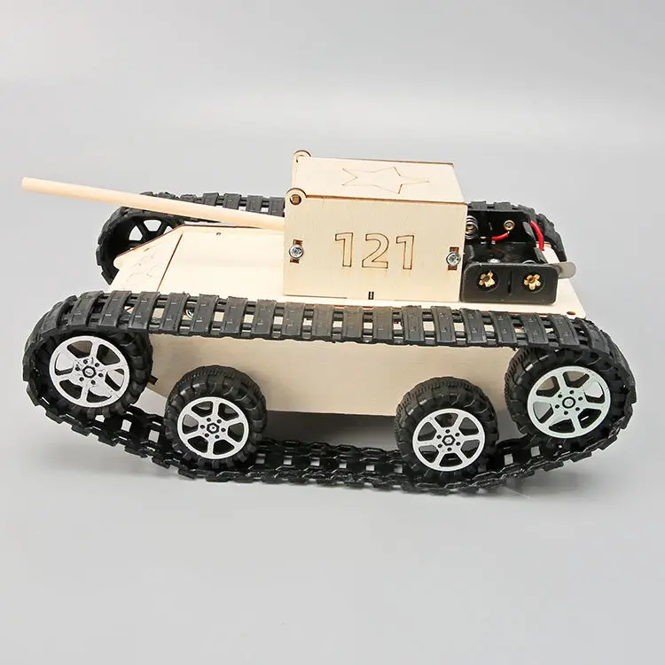 

Children's homemade tanks ** fighting vehicles ** technology small production DIY handmade wooden assembly model material