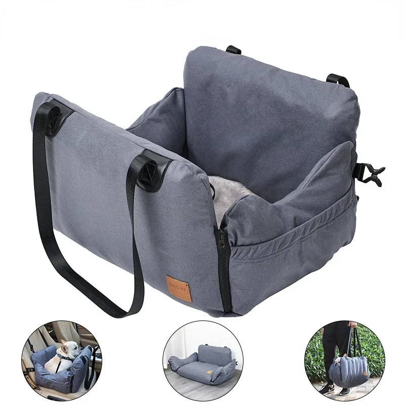 

Portable Dog Car Carrier Dog Bag Pet Safety Seat Waterproof Folding Hammock Inflated Air Bag Design Washable Dog Sofa