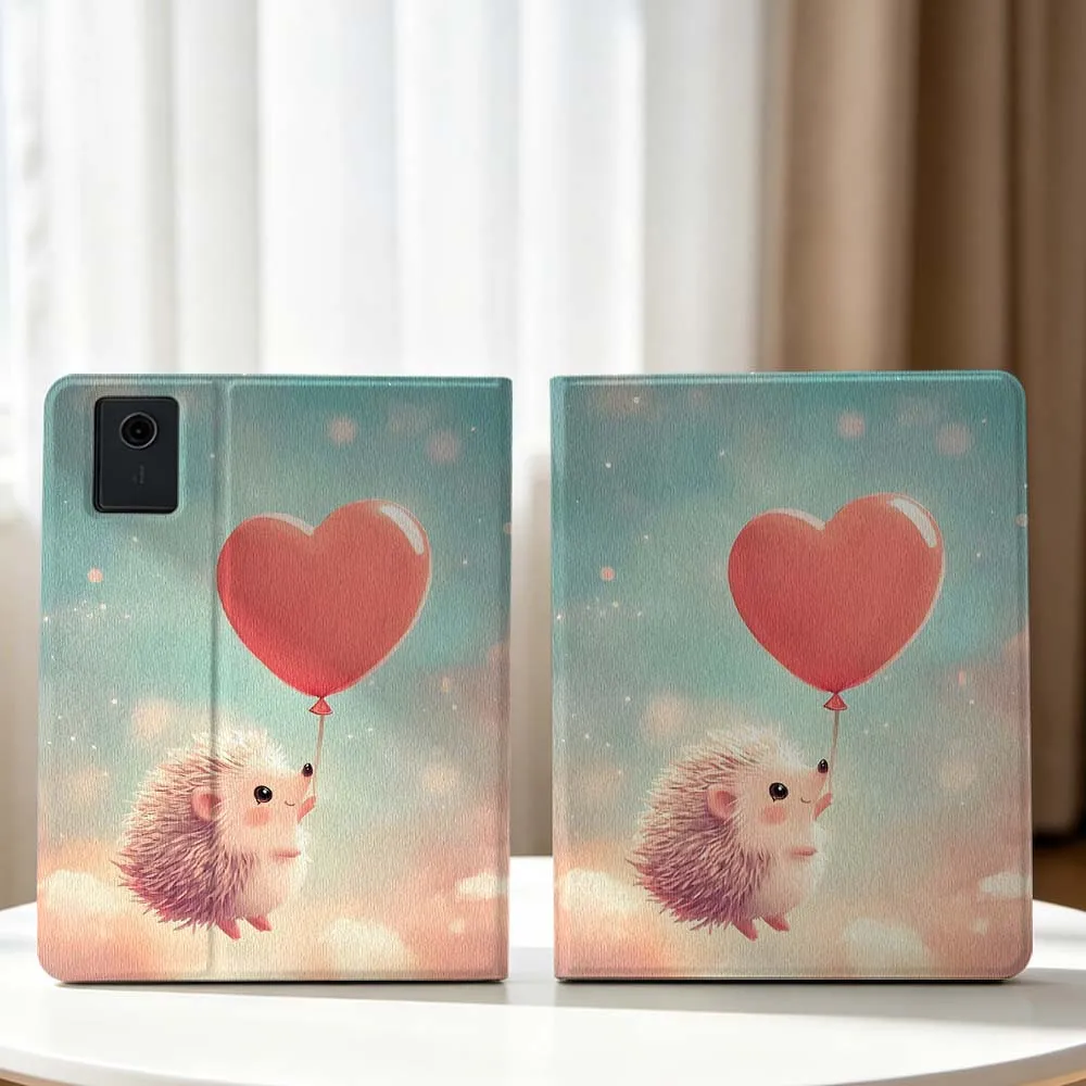 Creative Cute Hedgehog Pattern For Lenovo Xiaoxin Pad Pro Tab P12 P11 11 13 11.2 inch K11 Plus Pen Tray Tablet Case Soft