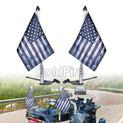 Rear Side Flag Pole Mount Motorcycle Trunk Mounted Folding Flag Pole Kit for Can AM Spyder RT 2020+, F3 LTD 2017 Accessories