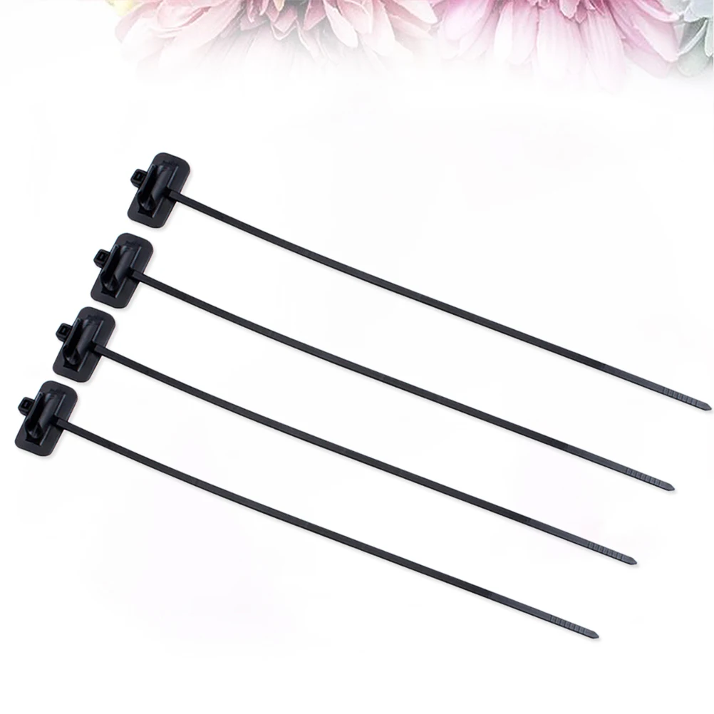 

4pcs Bicycle Zip Ties For Bike Oil Tube Frame Brake Cable Fixed Clamp Tubing Clip Front Pipe Fixing Cycling