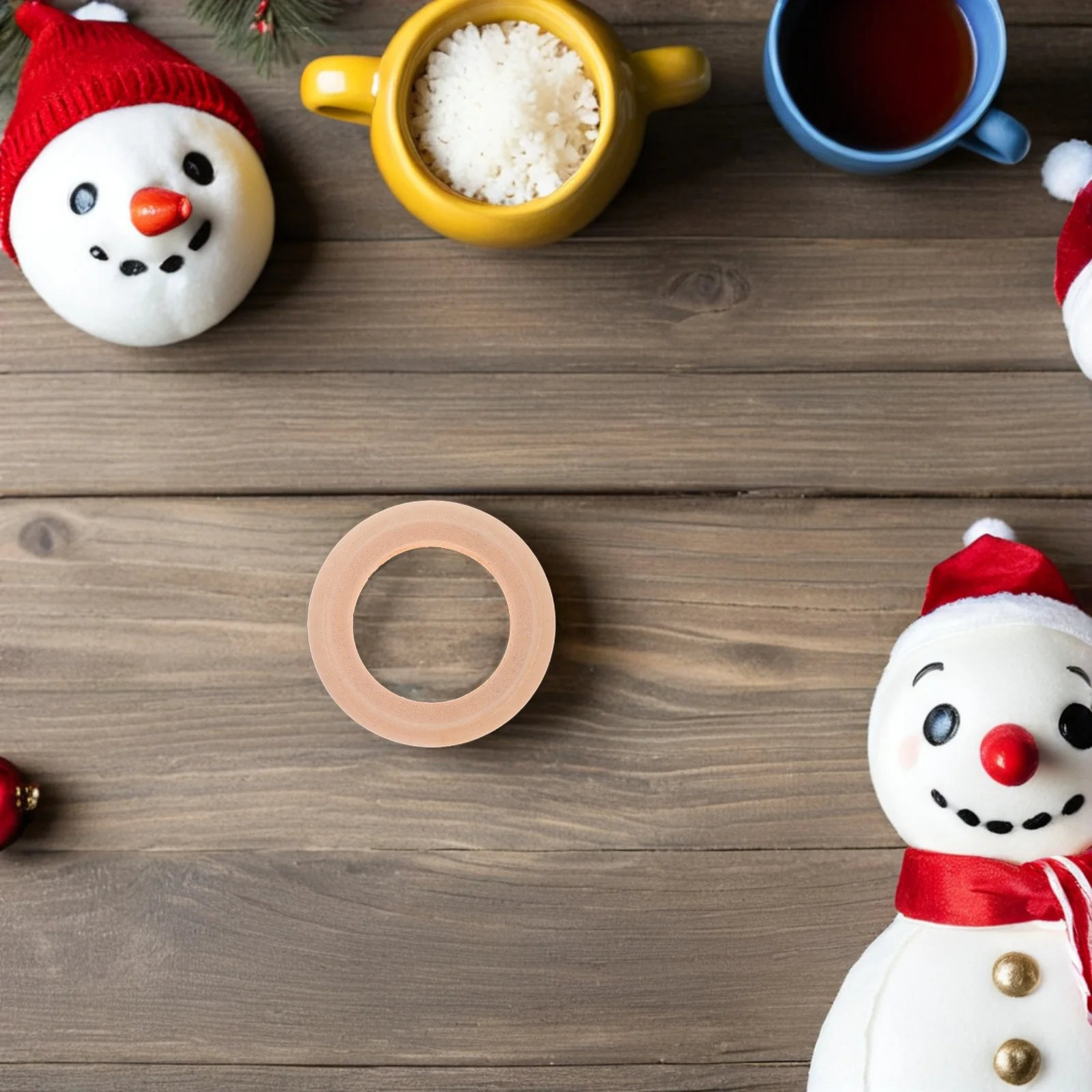 

Napkin Ring Rings Wood Handmade Wooden Serviette Holders Table Party Modern Tabletop Decor