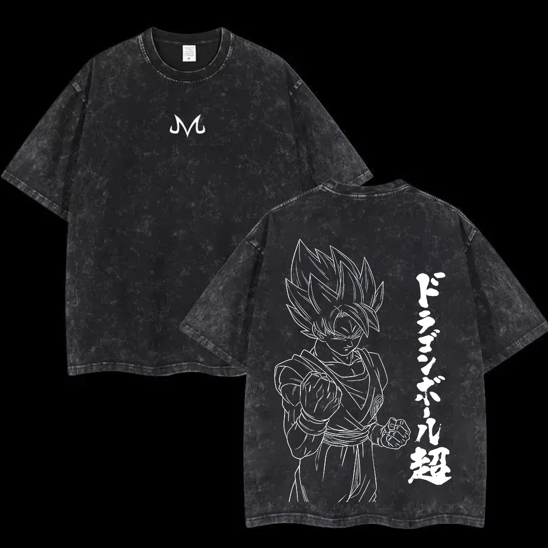 

Аниме Dragon Ball косплей мытая футболка Гоку хлопковая свободная большая повседневная спортивная футболка Vegeta для спортзала мужская футболка в стиле Харадзюку одежда